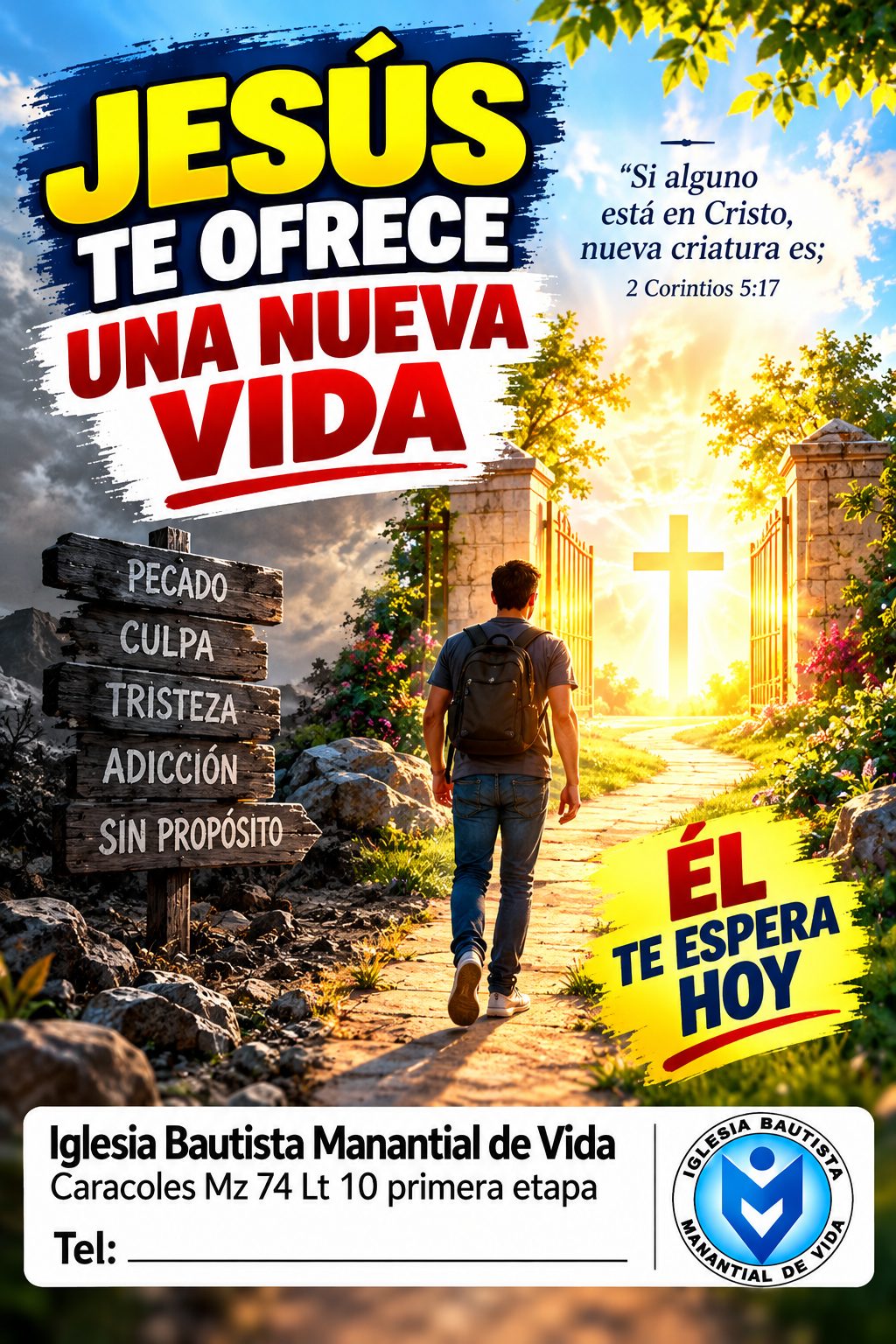 Portada del tratado Jesús te ofrece una nueva vida