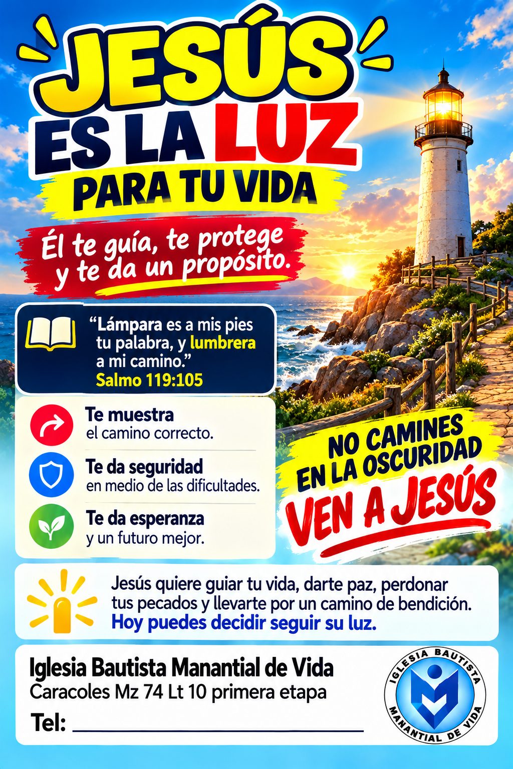 Portada del tratado Jesús es la luz para tu vida