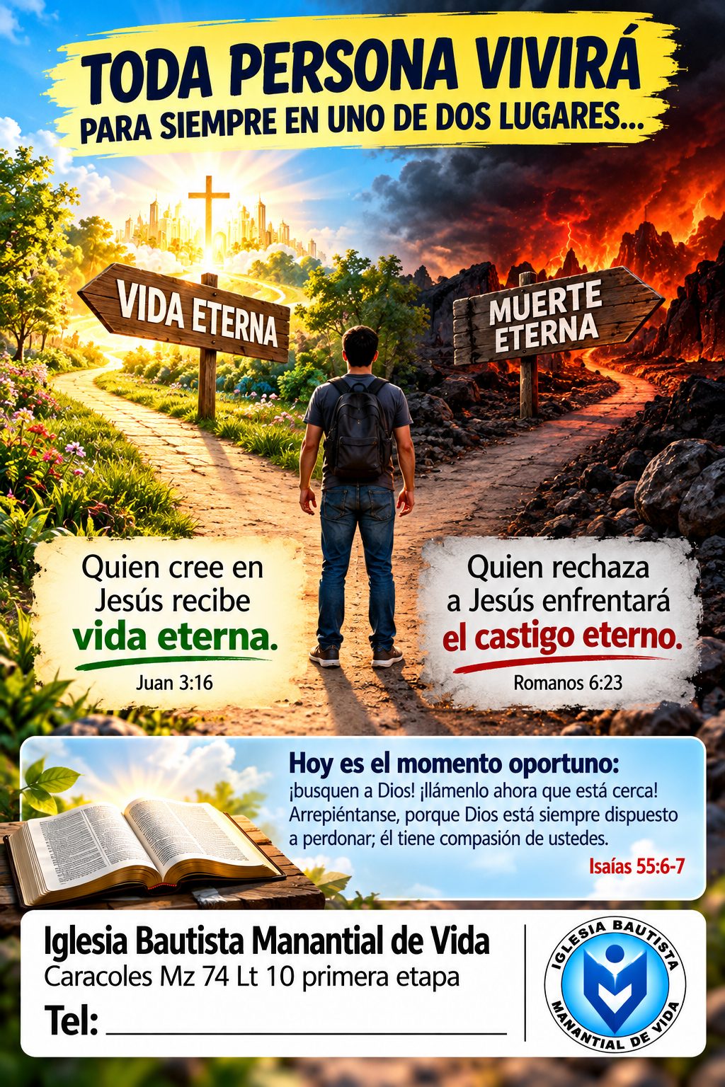 Portada del tratado Toda persona vivirá para siempre en uno de estos 2 lugares
