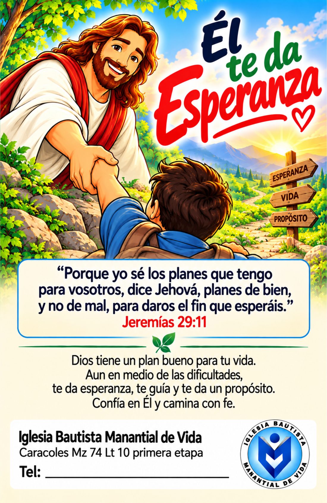 Portada del tratado Él te da esperanza