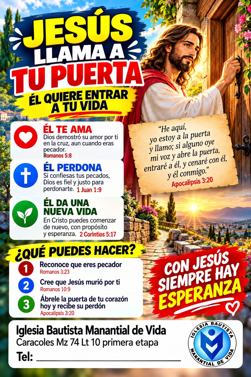 Portada del tratado Jesús llama a tu puerta